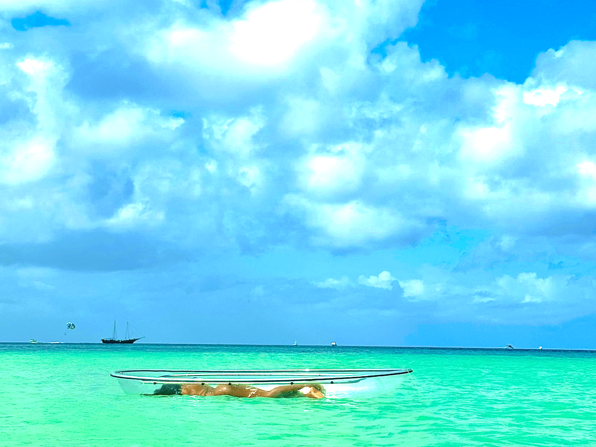 Clear Kayak Photoshoot in Aruba
